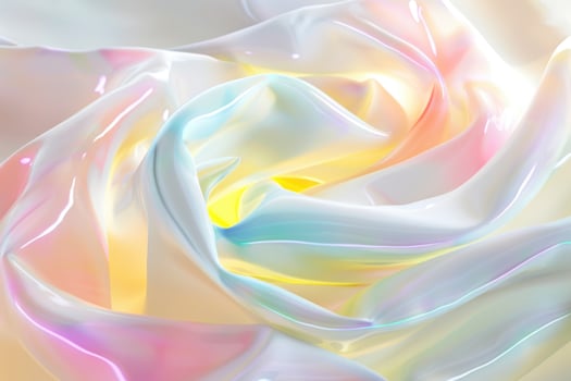 A close up of a white and yellow colored liquid photo