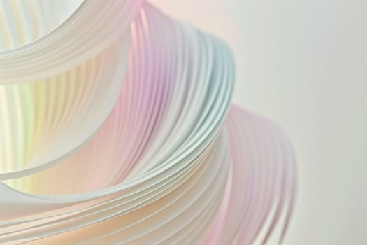 A close up of a rainbow colored paper photo