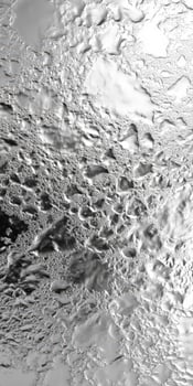 Surface features of icy celestial body captured in detail photo