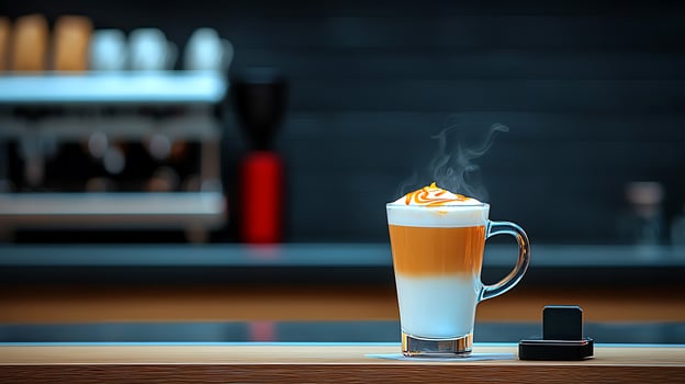 A coffee cup with whipped cream photo
