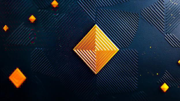 A close up of a diamond pattern on a black background photo