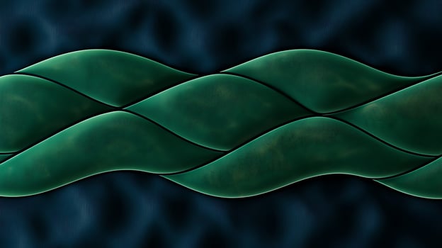 A green and black background with waves photo