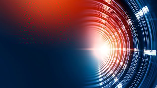 Abstract background with red and blue lines photo