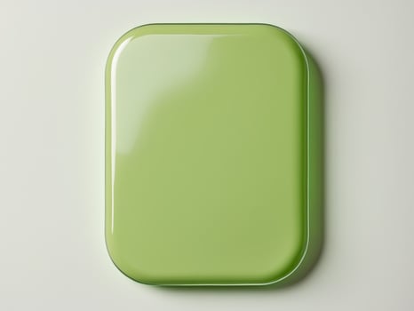 a simple green rectangle with rounded corners photo