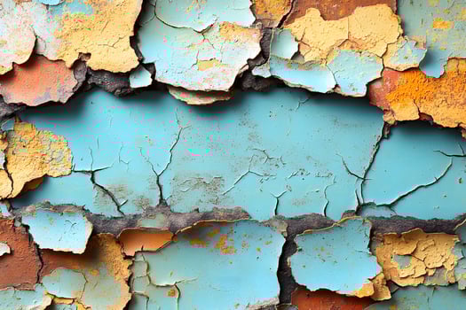 Peeling Colorful Paint Texture for Vintage Design and Background Art photo