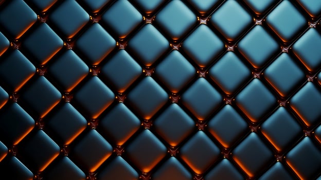 An image of a black leather wall with diamond patterns photo