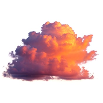A large cloud is shown in the sky photo