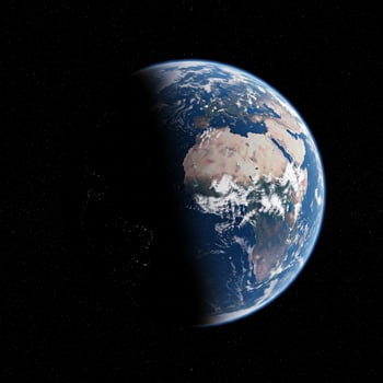 The earth is shown in this image photo