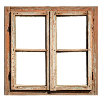 Old window frame stock photo