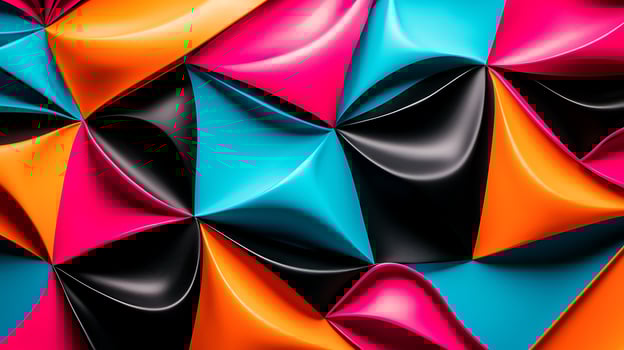 Colorful abstract background with many different colored shapes photo