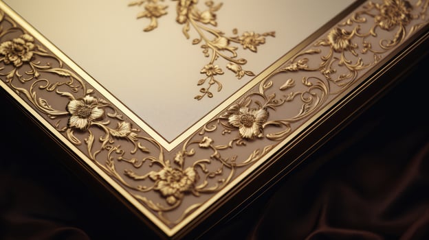 intricate gold borders photo
