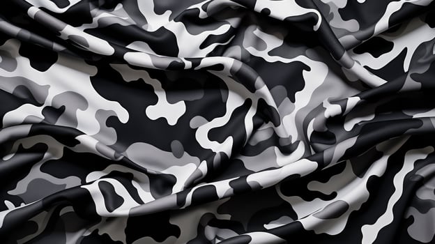 uflage black and white camo photo