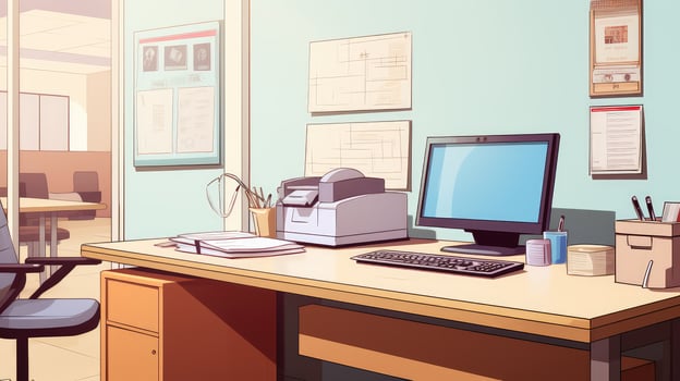 paperwork clinic desk photo