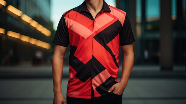 print red shirt template photo