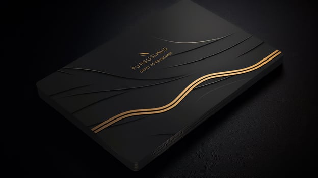design black and gold business card photo