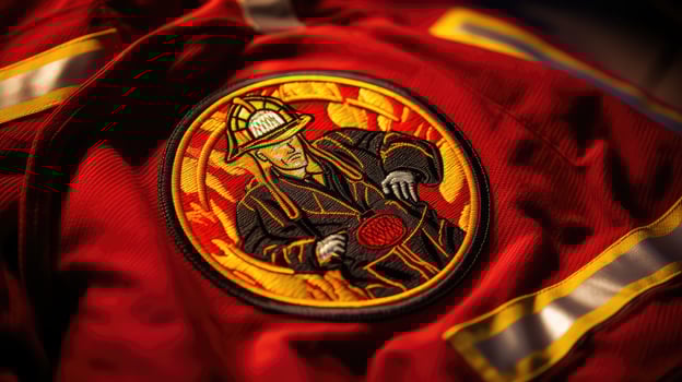 silhouette fire rescue emblem photo