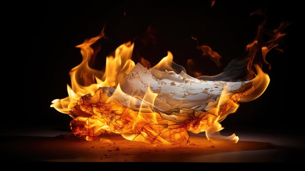ignite fire paper photo