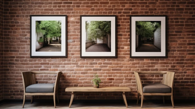 photo three frames on wall