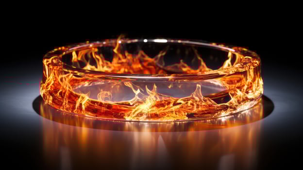 ethereal ring of fire transparent photo