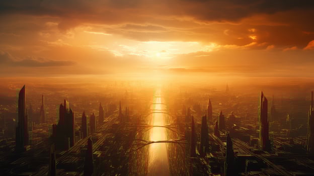 suncityscape gold world photo