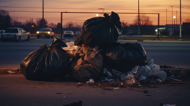 refuse bag of trash photo