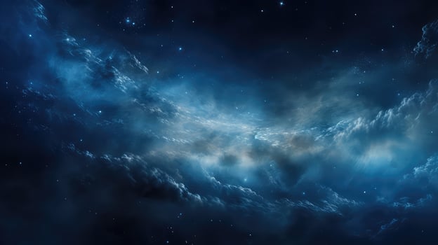 space blue nebula photo