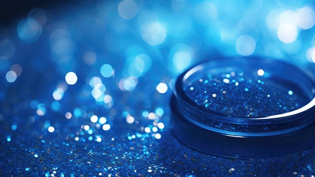 sophistication blue glitter background photo