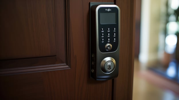 keyless electronic door lock photo