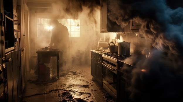 escape kitchen fire photo