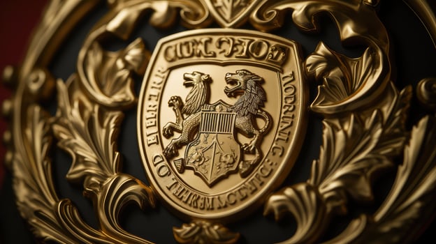 crest gold emblems photo