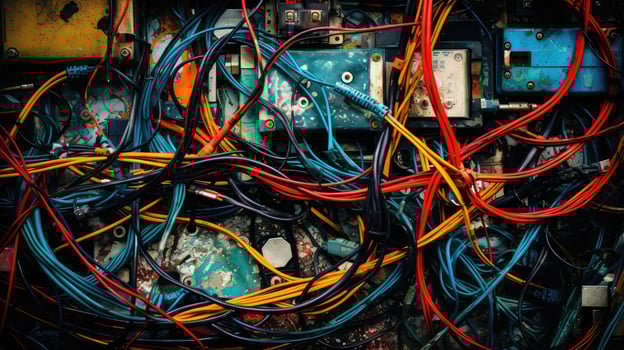 cables chaos texture photo