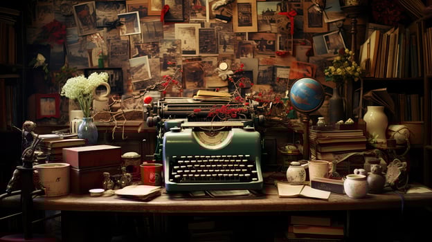 typewriter creative desk photo