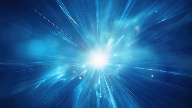 close light burst blue photo