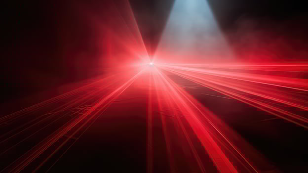 fog red laser beams photo