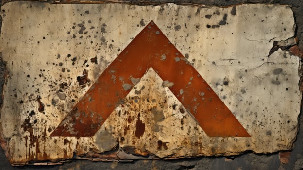 rusted road sign texture photo
