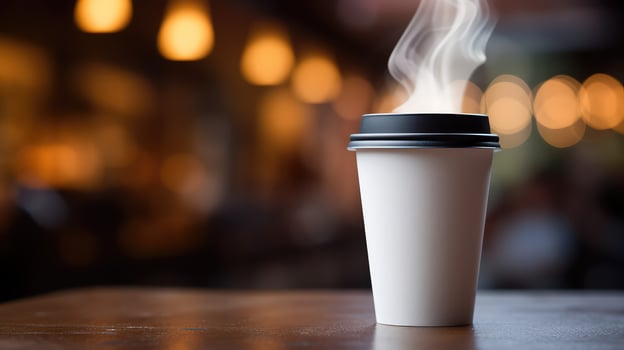 hot plastic coffee cup photo