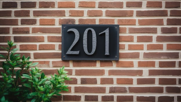 traditional house numbers photo