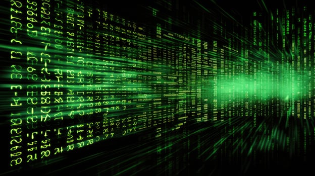 code computer data stream photo