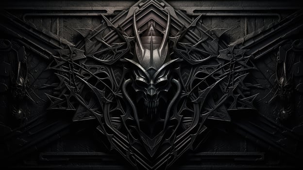 logo black metal background photo