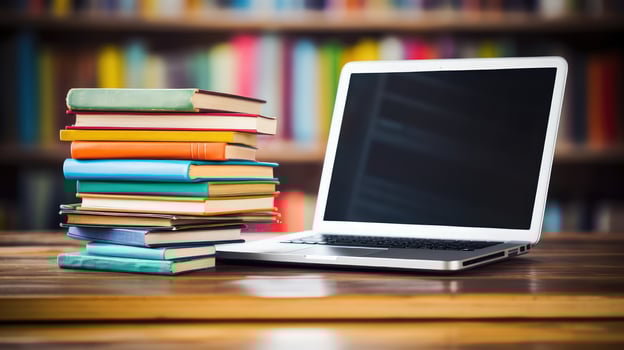 literature books computer photo