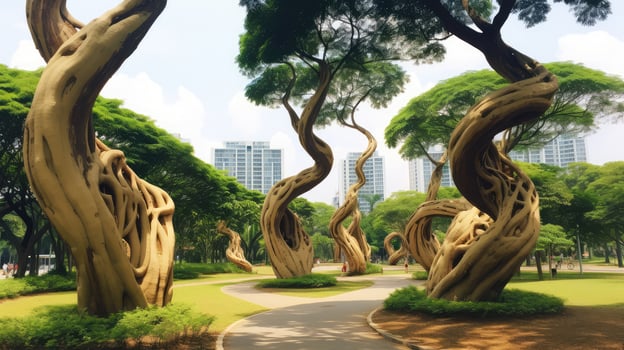 whimsical singapore trees photo