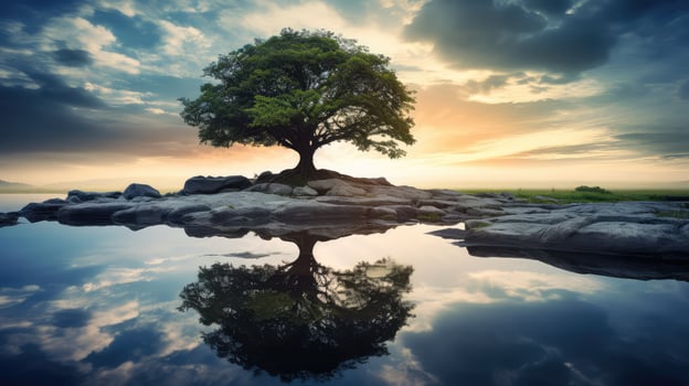 roots tree by photo