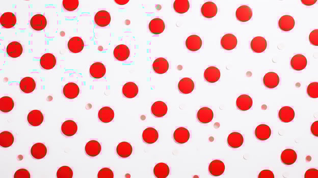playful red polka dot pattern photo