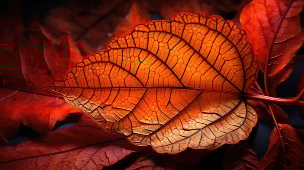leaf red and orange photo