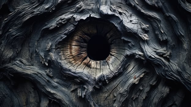 bark tree with hole photo