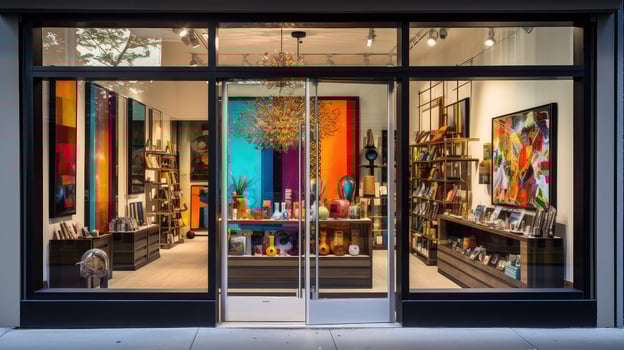 modern shop door photo