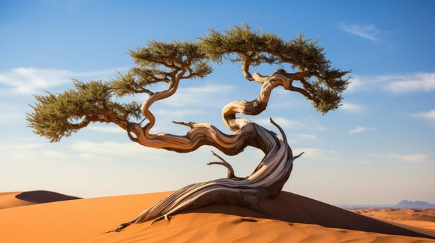 desert bonsai tree in nature photo