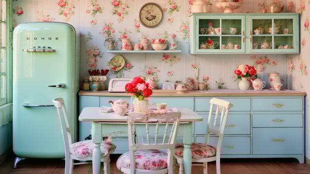 retro vintage kitchen photo