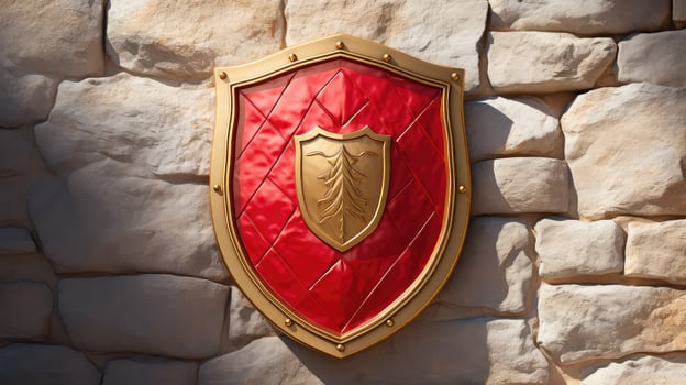 strength shield red photo