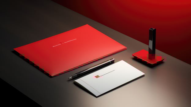 company letterhead red photo